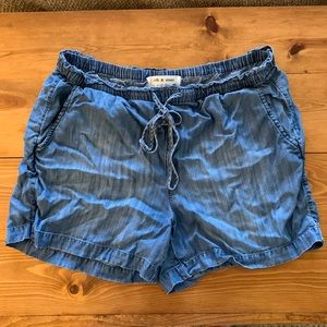 Anthro cloth & stone tencel shorts